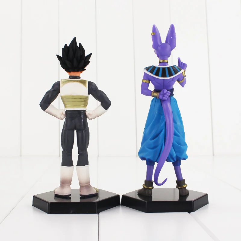 2 шт./лот аниме Dragon Ball Z фигурка игрушка Вегета Beerus Saiyan модель DBZ кукла