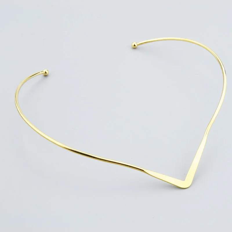 Новая мода ювелирные изделия Простой V Дизайн моменты колье ожерелье для женщин