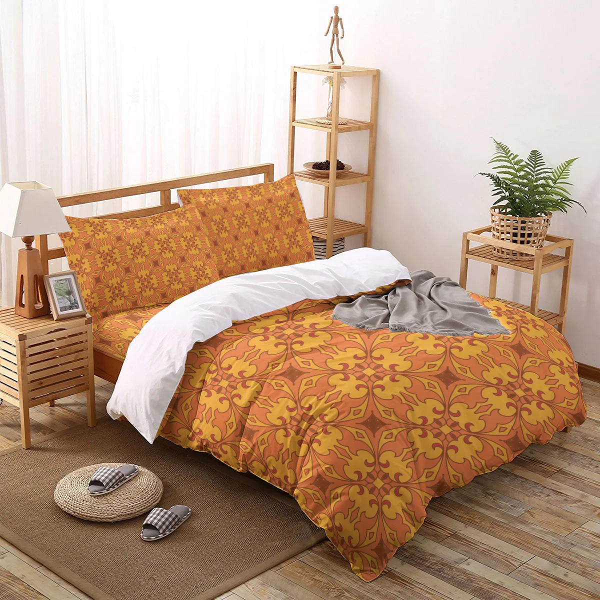 FamilyDecor Ethnic warmth pattern Bedding Set Luxury Comforter Sets 3D King Size Red Blue Cotton DHL Free Shipping | Дом и сад