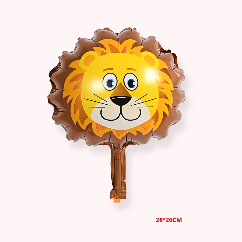 Lion Забавный ангел, Детские шары для девочек, детская душевая коляска, воздушные шары из фольги, детские игрушки для украшения, вечерние надувные воздушные шары - Цвет: Lion