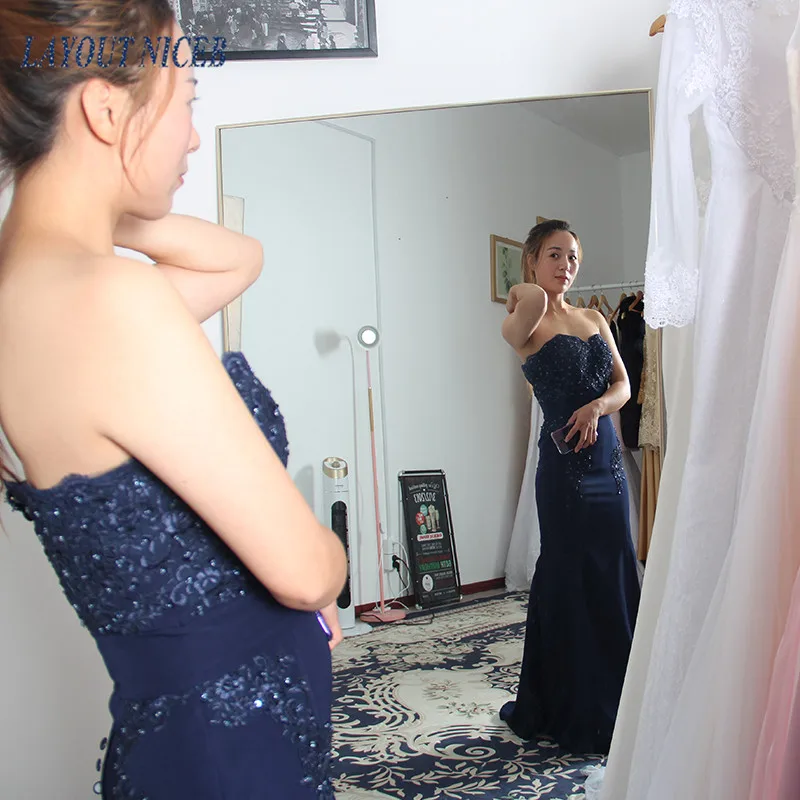 WY32 сексуальный роскошный Vestidos de fiesta largos elegantes de gala обычай Русалка бисерное вечернее платье для женщин