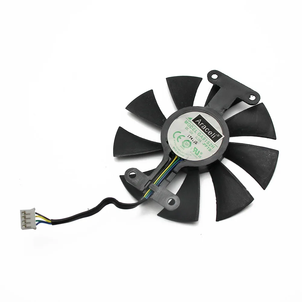Вентилятор VGA для видеокарт ZOTAC GTX 1060 86 мм GA91S2H 12 В 0 35a 4pin GTX1060 X Gaming охлаждающий