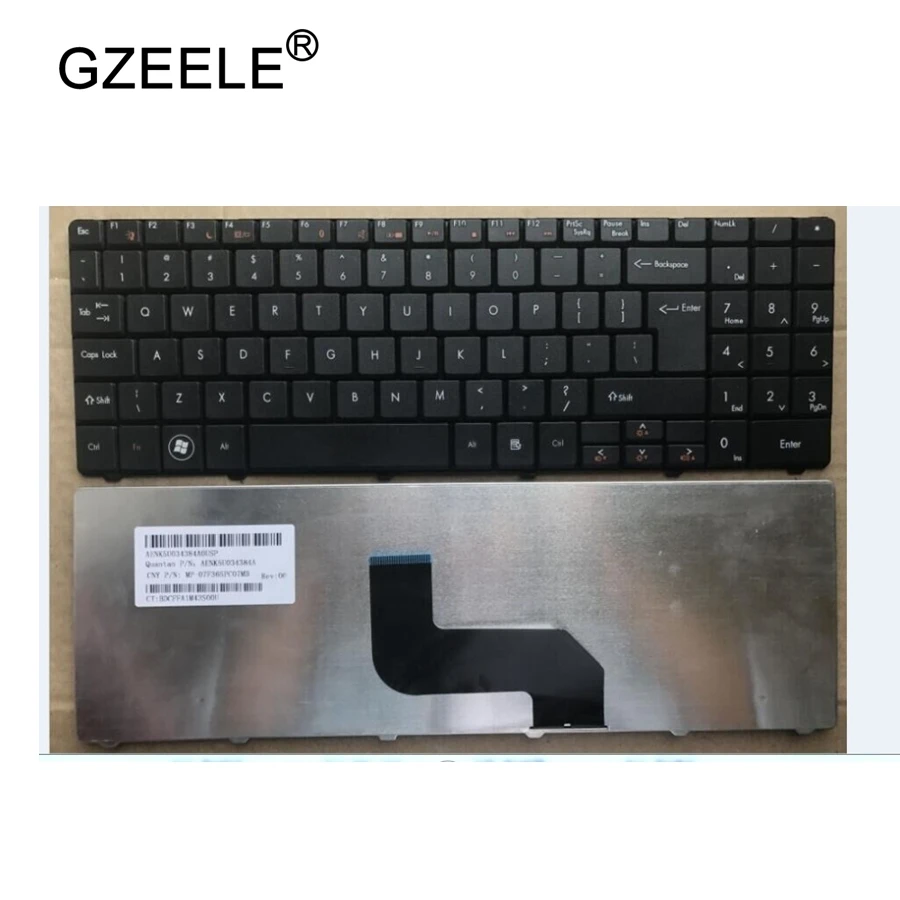 Клавиатура GZEELE для ноутбука черная клавиатура Packard Bell TR81 TR82 TR85 TR86 TR87 MS2274 MS2285 MS2288