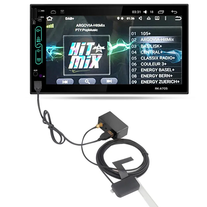 Универсальный DAB + USB Dongle с антенной для после Рынок Android Auto плеер 4 5 1 6 0 7 App готов
