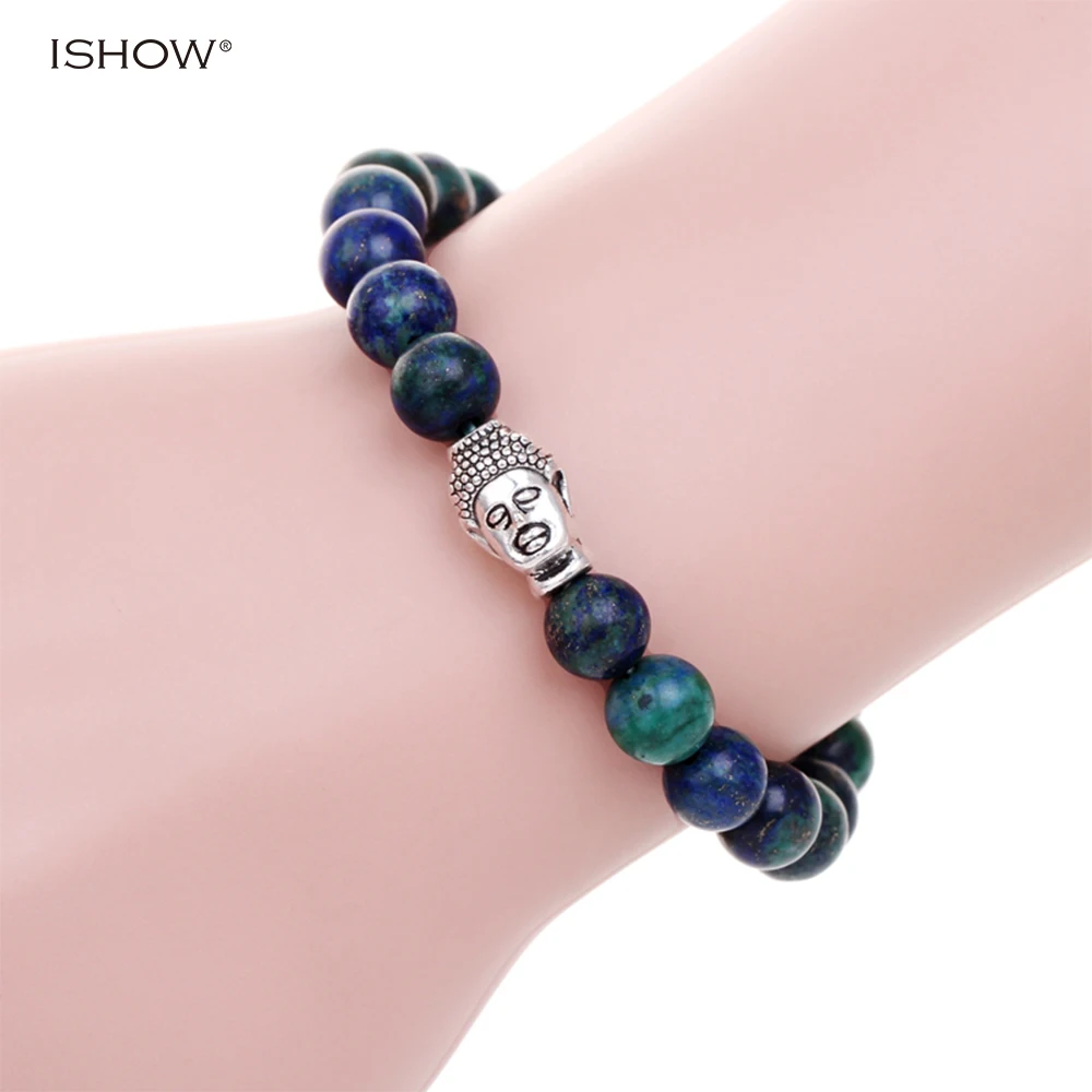 Натуральный камень Будды браслет Cuir Homme Bijoux Модные мужские браслеты дружбы