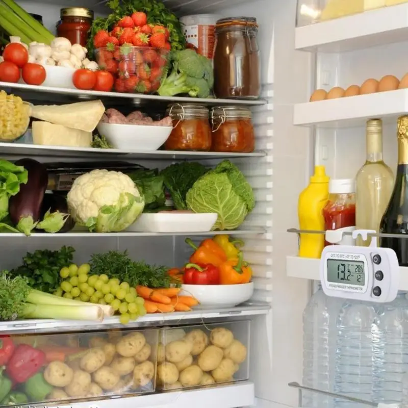 Digital Refrigerator Freezer Room Thermometer Waterproof Splash Proof Easy To Read Large Display | Инструменты
