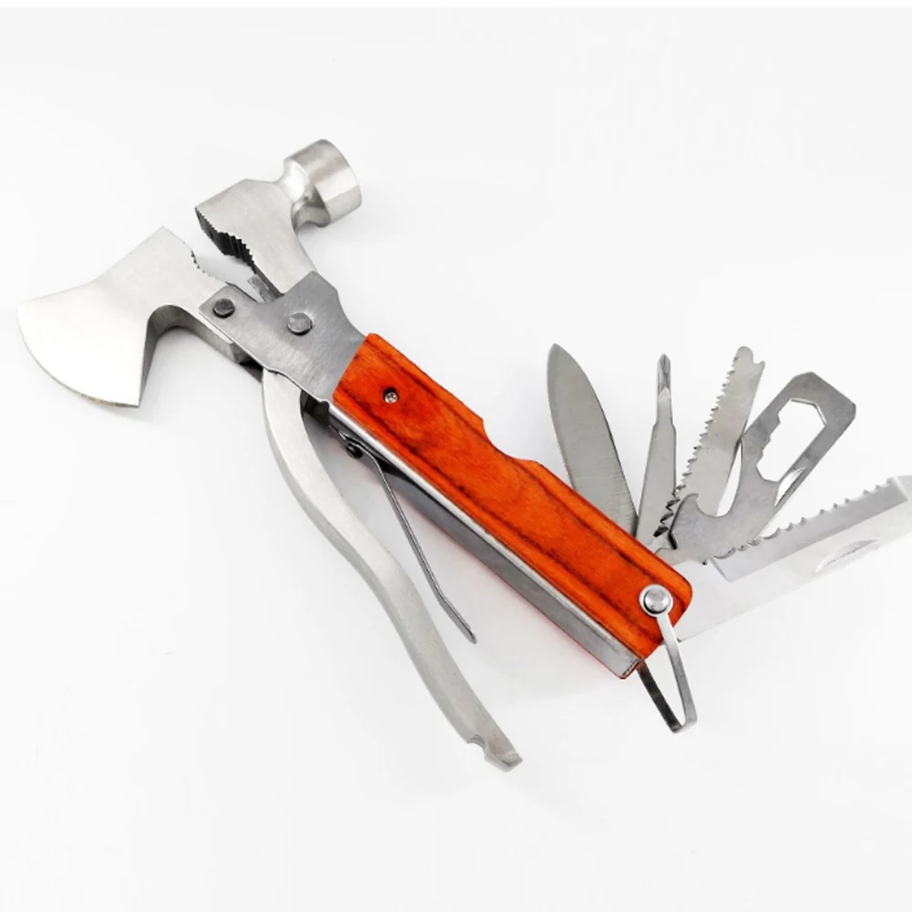 

New Hot Multitool Outdoor Camping Emergency Survival Tools Hatchet Hammer Plier
