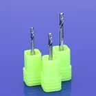 10 шт. 3,175x22 мм Одиночная флейта спиральный резак 3A высокое качество CNC Концевая фреза карбида фреза для акрил ПВХ МДФ фрезы