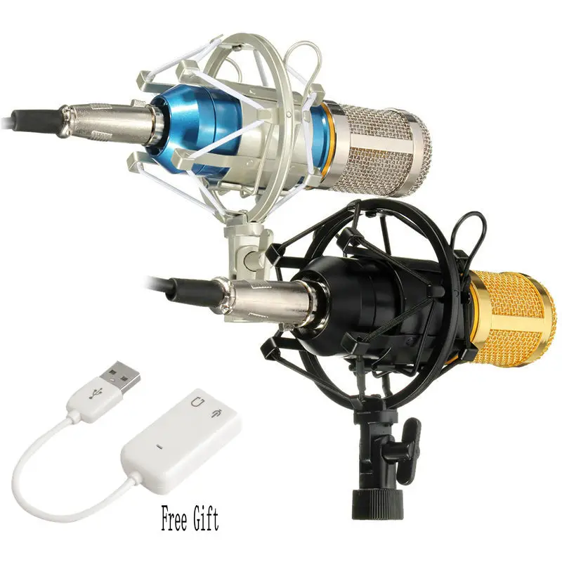 Профессиональный конденсаторный микрофон KTV BM 800 Cardioid Pro Audio Studio Vocal Запись Караоке
