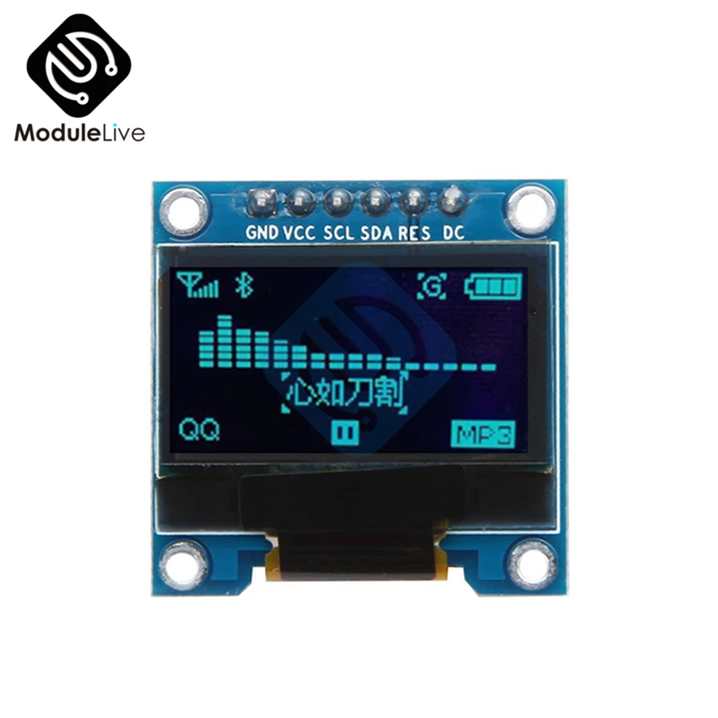 6 контактов 0 96 дюймов SPI I2C OLED цифровой SSD1306 дисплей 12864 интерфейс ЖК-дисплей модуль