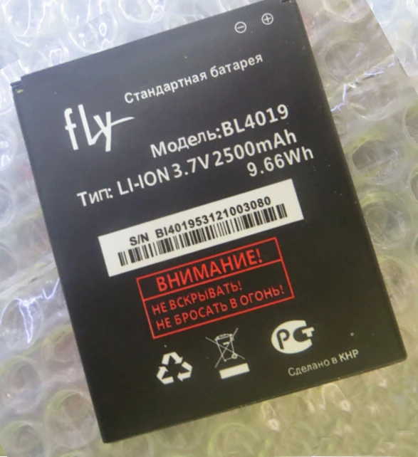BL4019 2500 мАч 3 7 в аккумулятор для FLY IQ446 мобильный телефон бесплатная