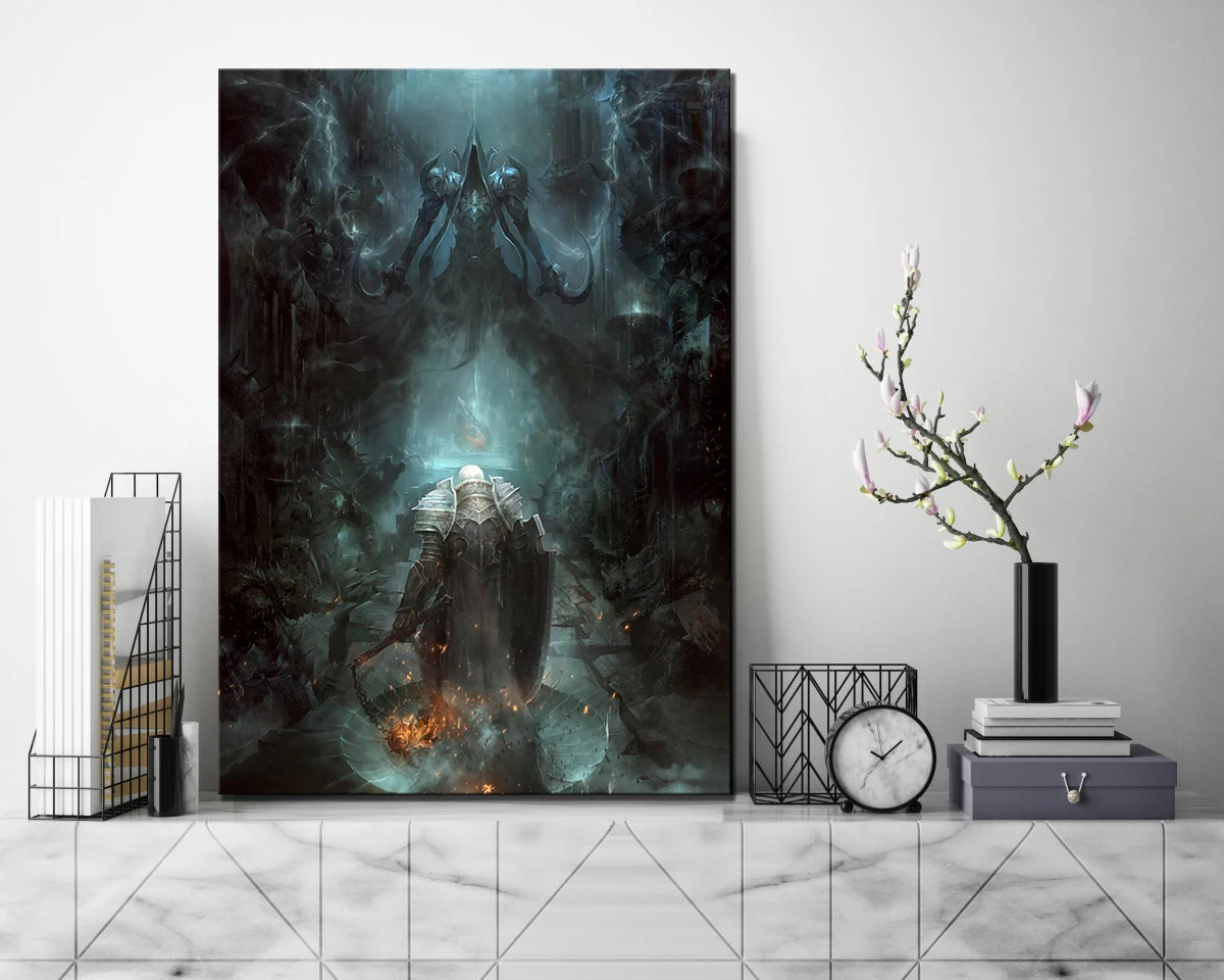 Модульные картины холст стены Художественная живопись 1 шт. Diablo 3 печатный плакат гостиная украшение дома гостиная рамки