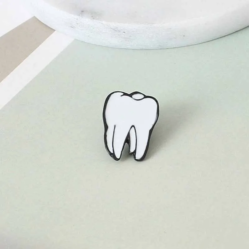 Korean Version Of Enamel Color Drop Human Brooch Brain Eye Teeth Heart Accessories Wholesale Pin Badge | Украшения и аксессуары