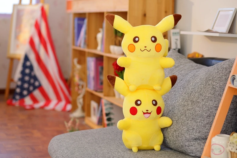 30/45/65 см Kawaii Пикачу плюшевая игрушка мягкие милые зимние ботинки с рисунком из аниме плюшевые игрушки Детская игрушка в подарок для детей с персонажами из мультфильмов, детские мягкие игрушки в подарок на день рождения