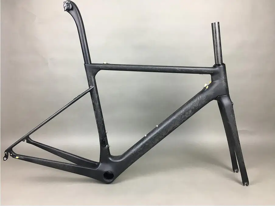 56 marble matte Новое поступление, прямое Крепление тормоза T1100, специальная Высококачественная мраморная карбоновая дорожная Рама: рама+ вилка+ подседельный штырь+ гарнитура+ clmap - Цвет: 56 marble matte