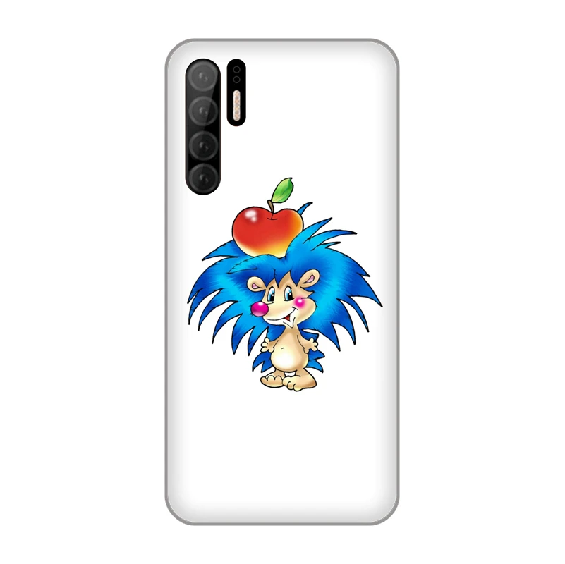 Cute Cartoon Hedgehog Soft TPU Silicone Case Cover for Huawei P10 Plus P20 P30 Pro P7 P8 Lite 2015 Honor 9 V10 shell |