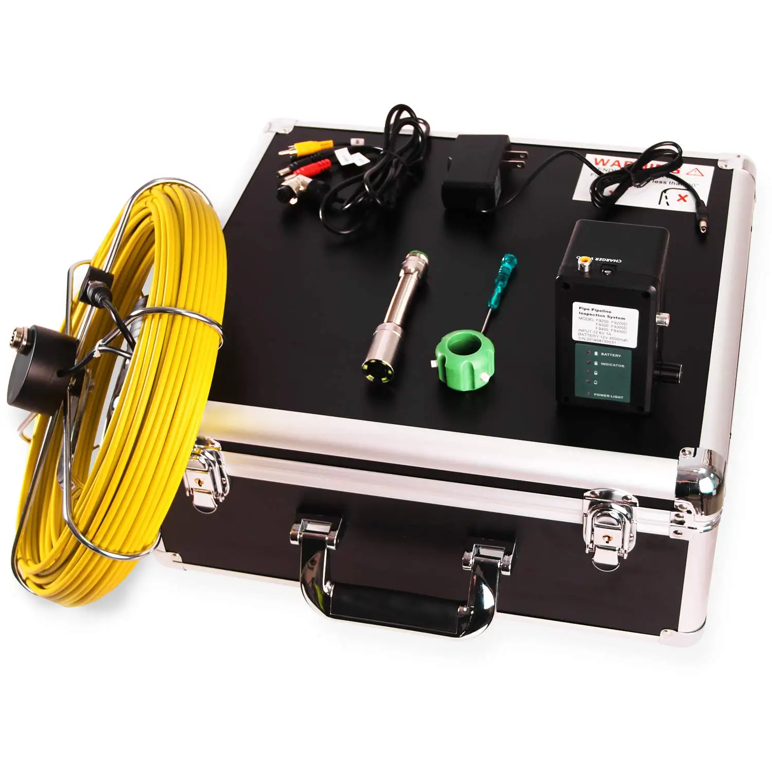 Камера для инспекции канализационных труб Sewer Pipe Inspection Camera Industrial Pipeline 30m Endoscope 23mm 1000TVL Snake Video 7" Drain on.