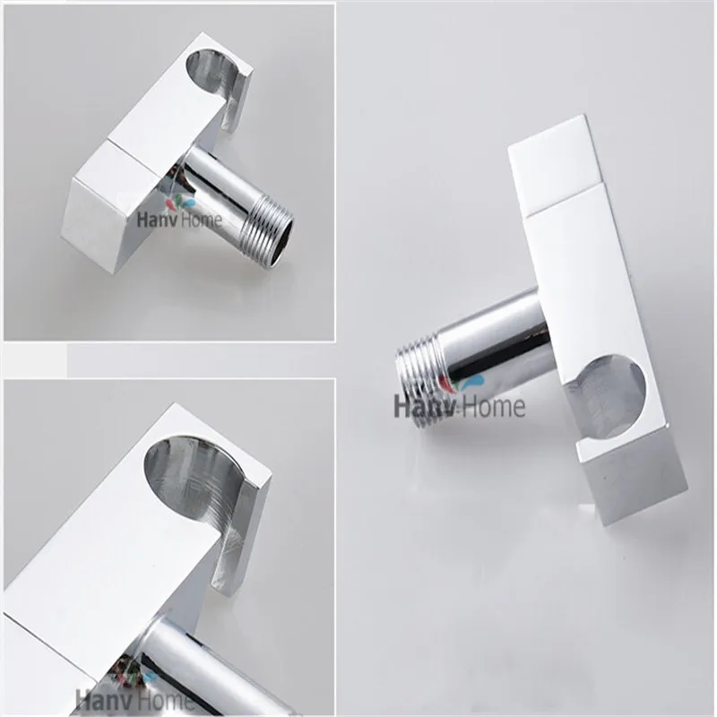 wall mounted Brass Toilet Bidet Spray Square Shattaf Anal Shower ass cleaning douche Kit handheld Sprayer sanitary ware 02-091A |