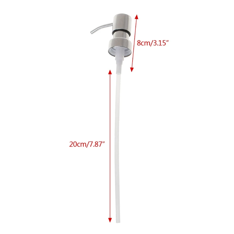 

Stainless Steel Soap Dispenser Nozzle 12 OZ Built in Hand Lotion Pump Fitting