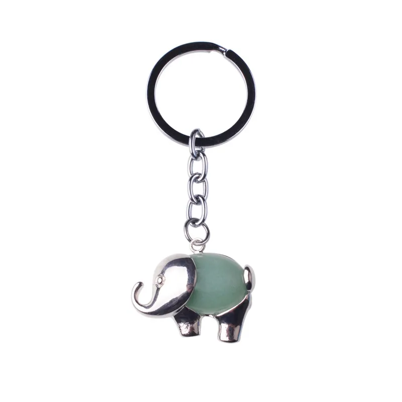 2017 Fashion Mascot Elephant Keychains Round Elegant Exquisite Car Key Chain & Bag Buckles Chaveiro Llaveros Kawaii