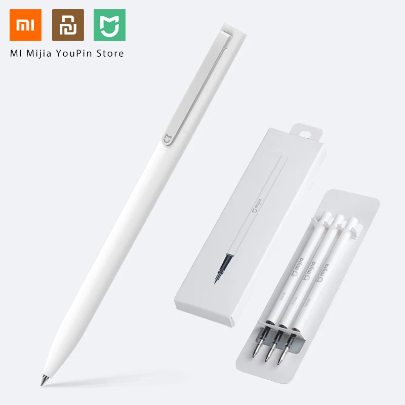 Премиум Оригинал Xiaomi Mijia P E N с 0 5 мм швейцарским пополнением 143 роликовым шариком Mi