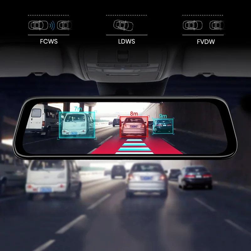 AWESAFE Автомобильный видеорегистратор GPS камера навигатор 4G ADAS 9 66 &quotAndroid 8 1 поток