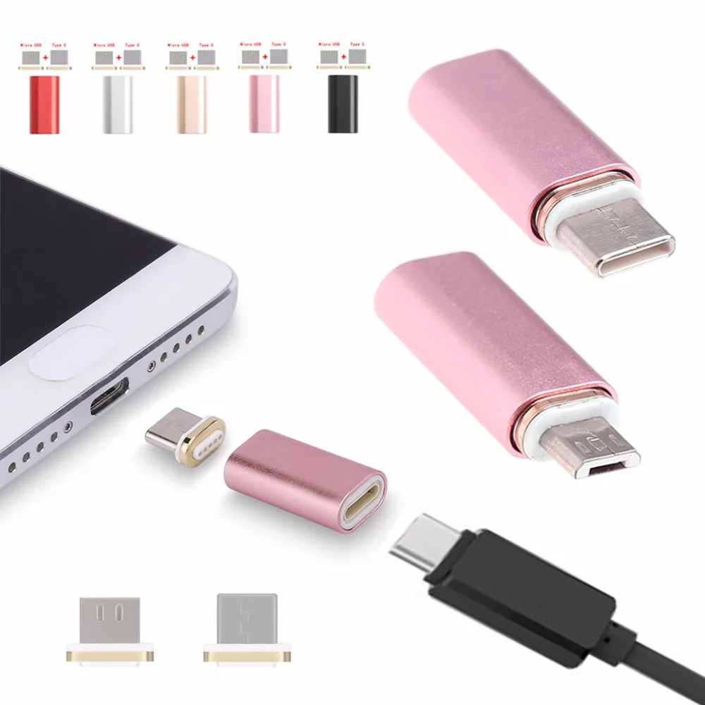 1 шт. Магнитный переходник Type C для Micro USB + Samsung/HTC/Xiaomi/Huawei/ASUS/ZTE/Meizu|Кабели передачи