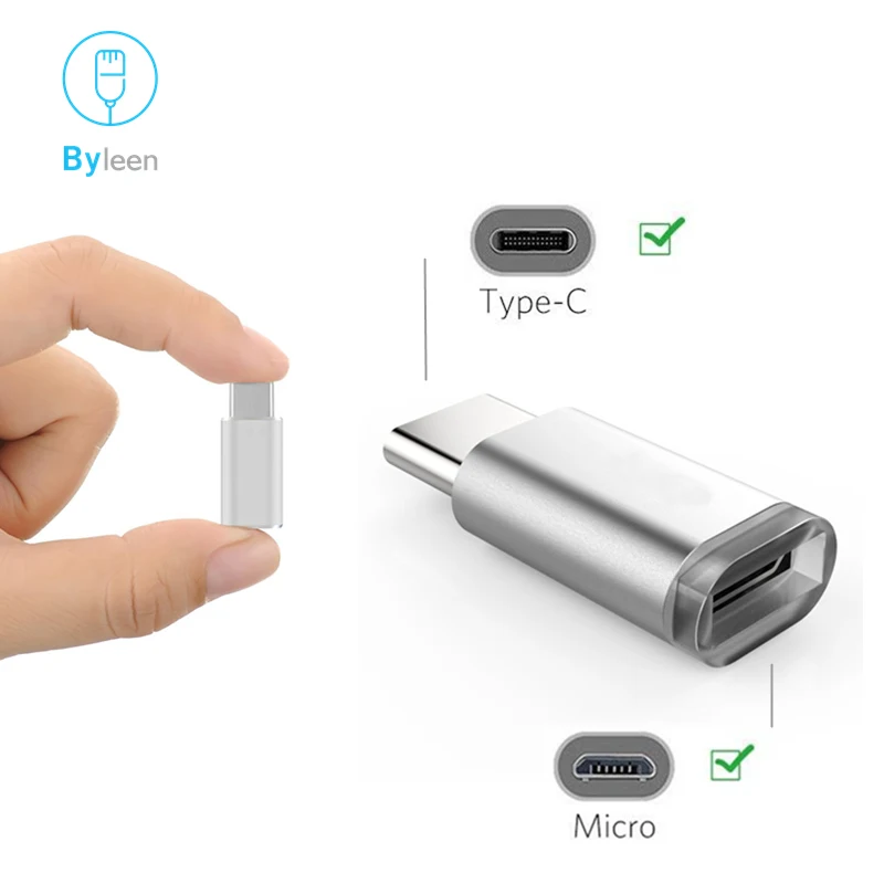 5 шт. Алюминиевый USB 3 1 Type C к Micro V8 адаптер конвертер для Samsung A3 A5 A7 2017 Letv Leeco Le Max 2/Pro/3/S3