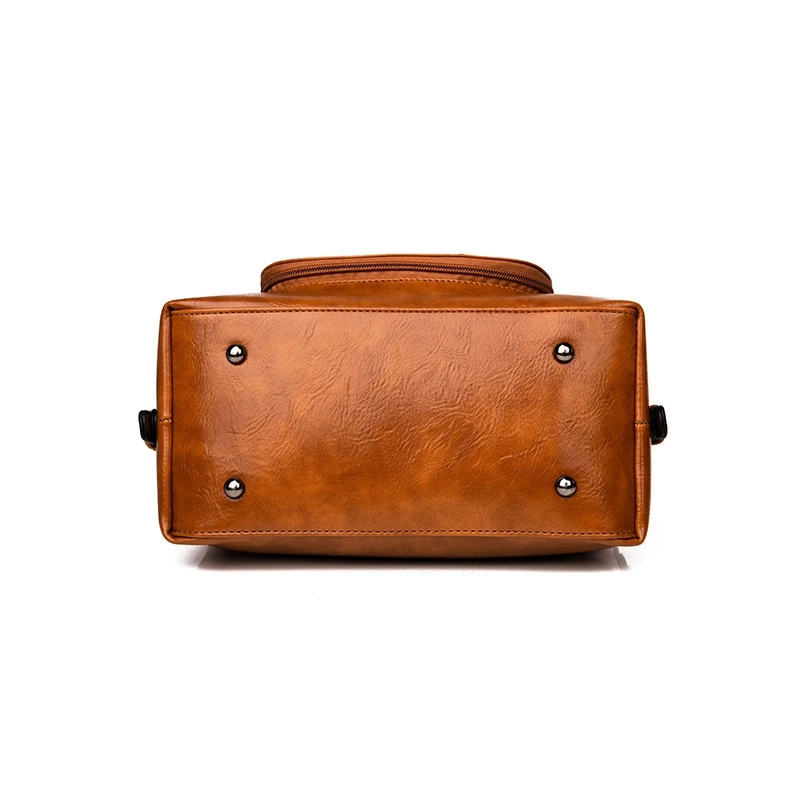 Retro Women Handbag Designer Bag High Quality Oil Wax Leather Ladies Crossbody Brand Shoulder Bags For S1816 | Багаж и сумки