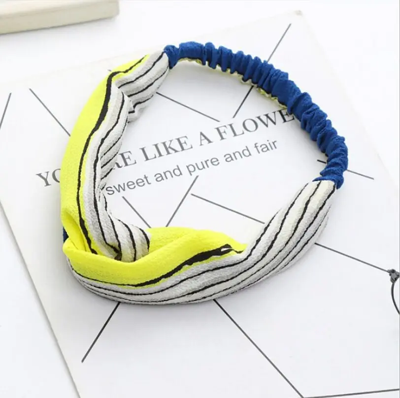 Новые модные простые полосатые шляпы для девочек элегантная эластичная повязка