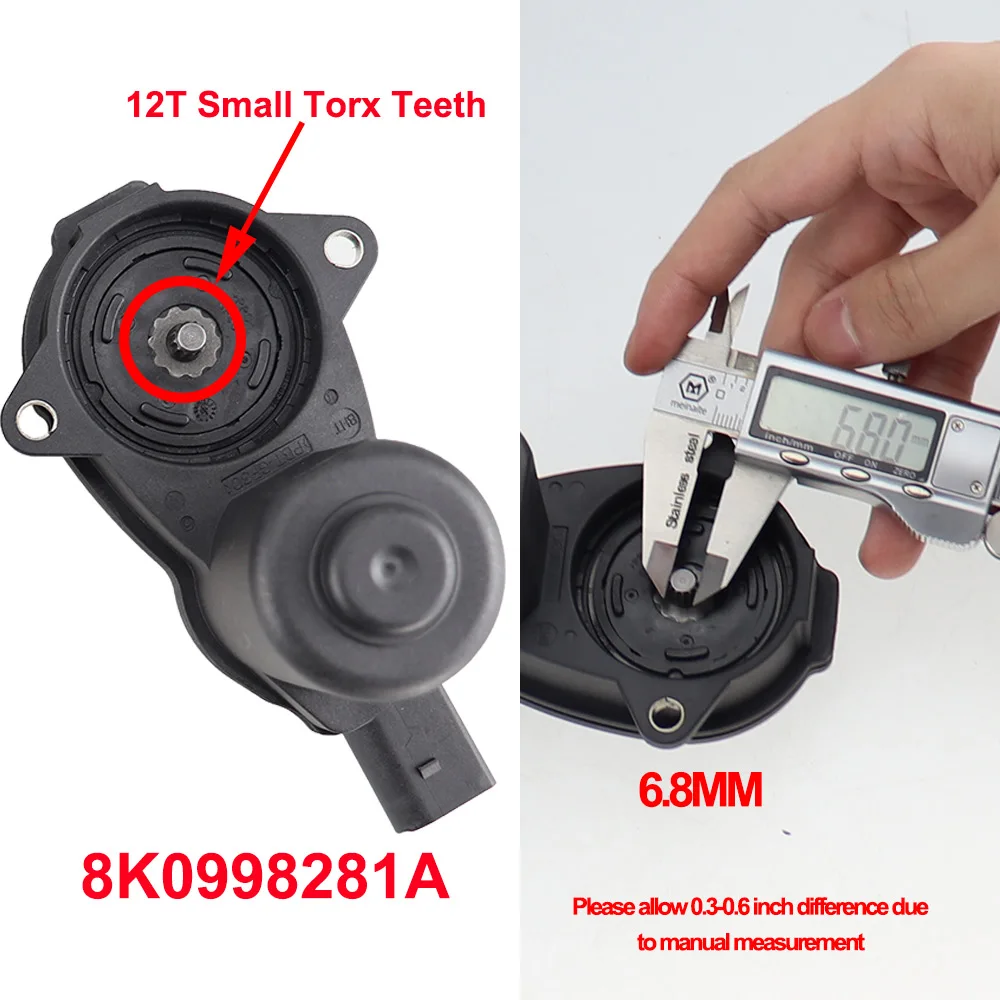 8K0998281 small torx 12 зубьев 8K0998281 4H0998281 8K0 998 281 для Audi A4 B8 A5 RS5 Q5 задний суппорт стояночный ручной тормоз Серводвигатель ручной тормоз привод - Цвет: 8K0998281 small torx
