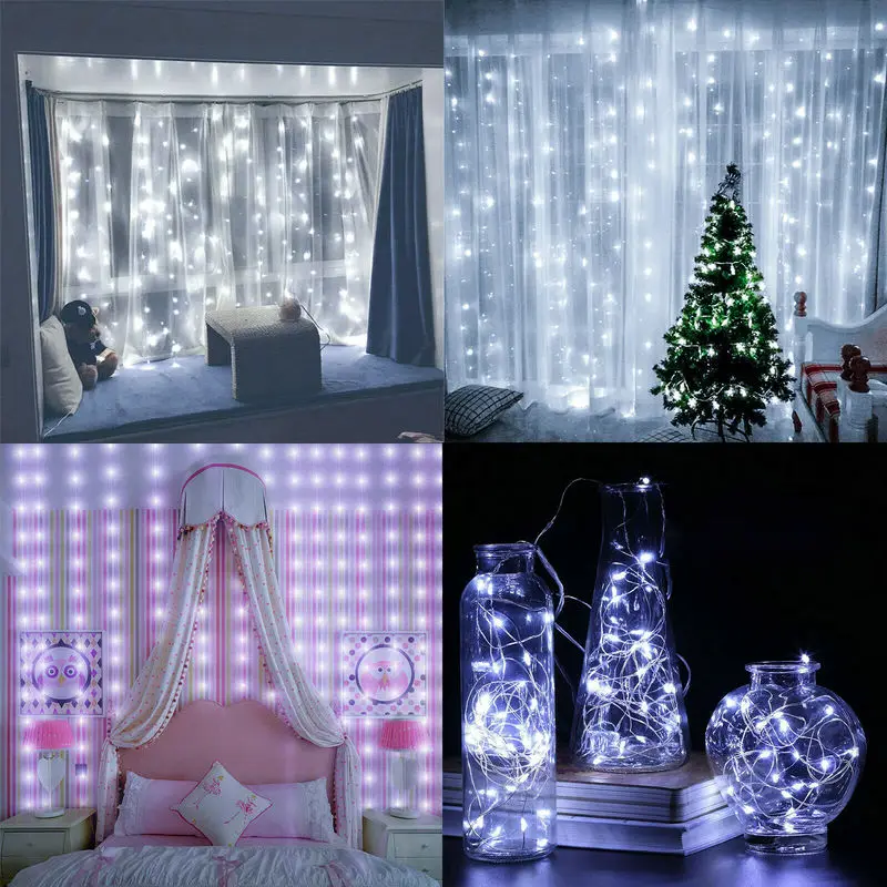 3 м * 300led питаемые через USB порт микро медной проволоки Фея нитяная штора