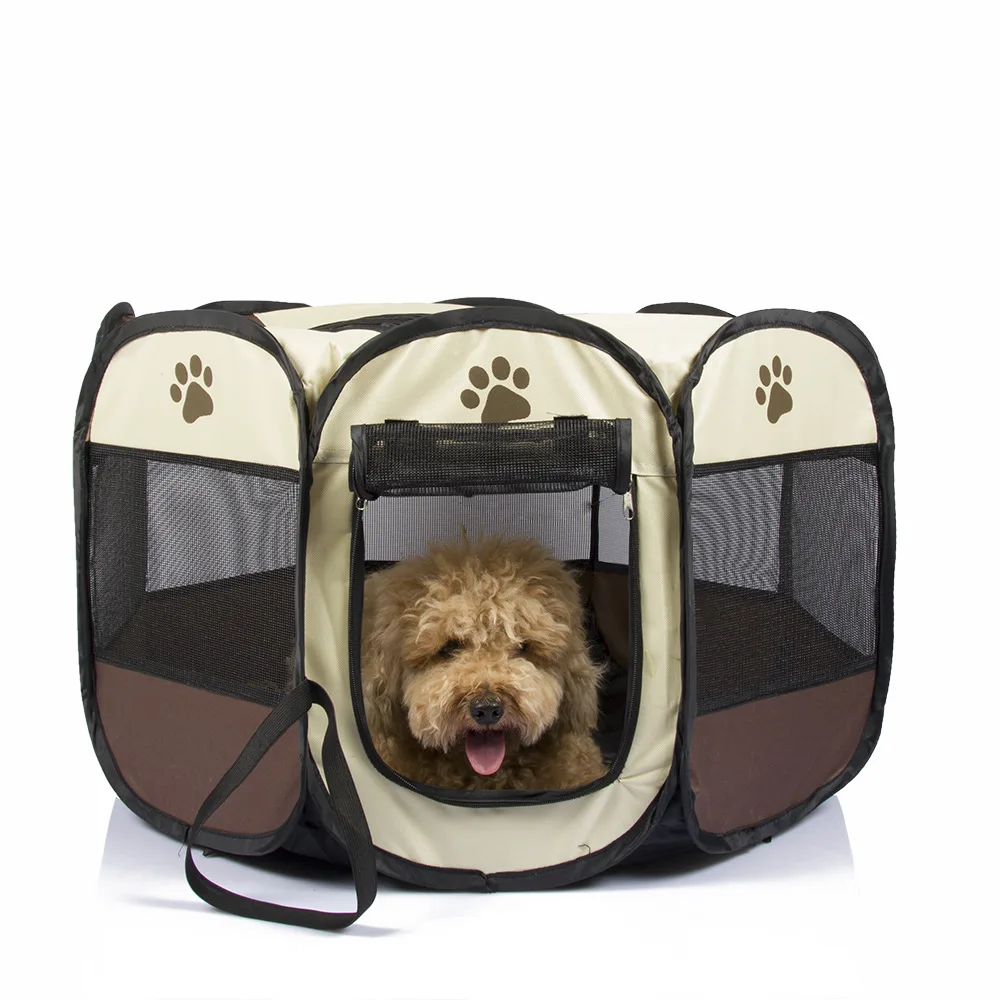 

Foldable Octagonal Pet Tents Outdoor Travel Portable House Cat Puppy Dog Pets Kennel Comfortable Warm Dog Bed High Quality