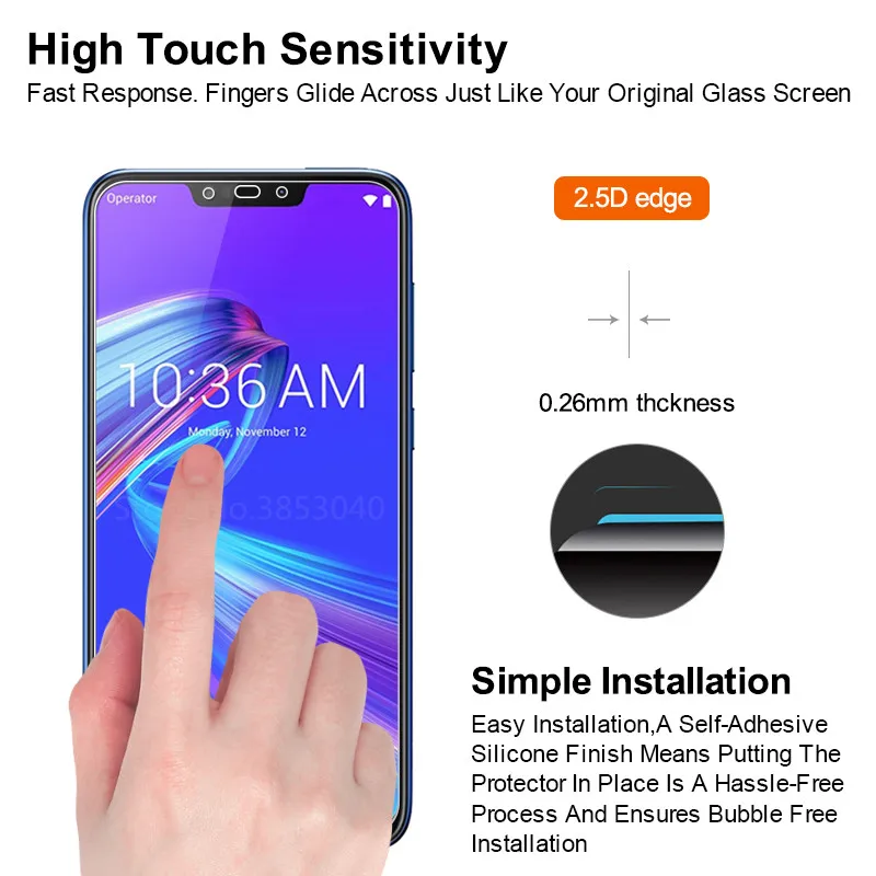Закаленное стекло для Asus Zenfone Max M2 ZB633KL Защитное экрана 2.5D 9H закаленное | Мобильные