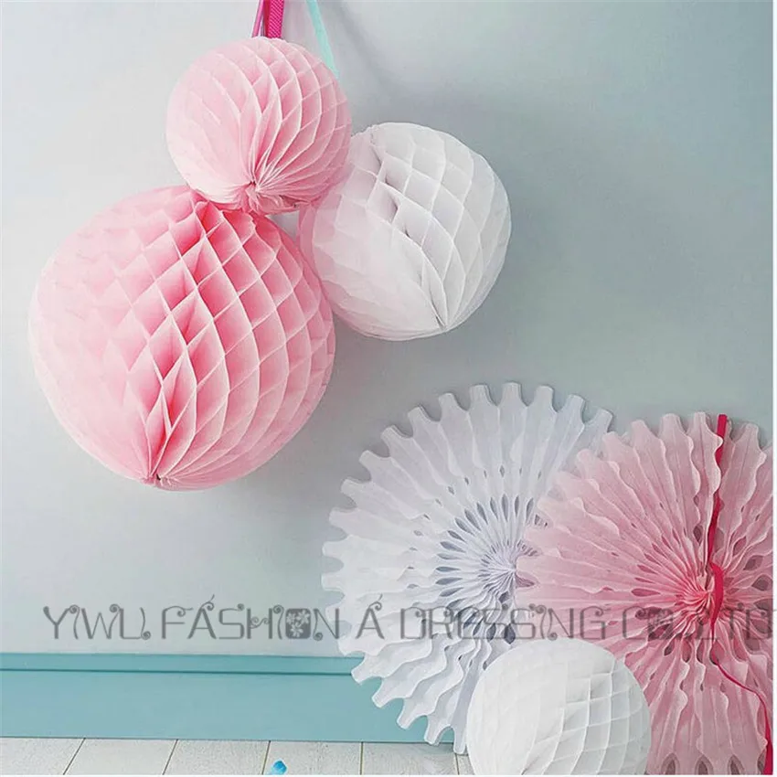 

16 Colors Available!! tissue paper honeycomb decorations 8 inch(20cm) 15pcs/lot hanging honeycomb paper balls party decorations