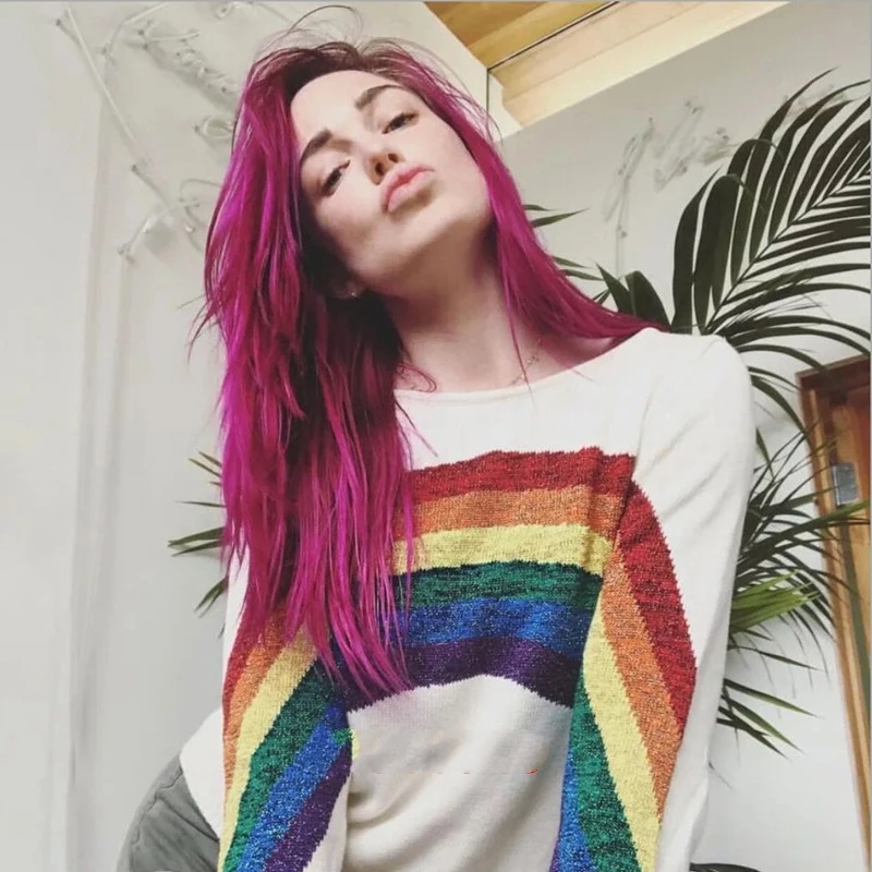 LALA IKAI/Осенняя уличная одежда трикотажные Для женщин свитера Повседневное