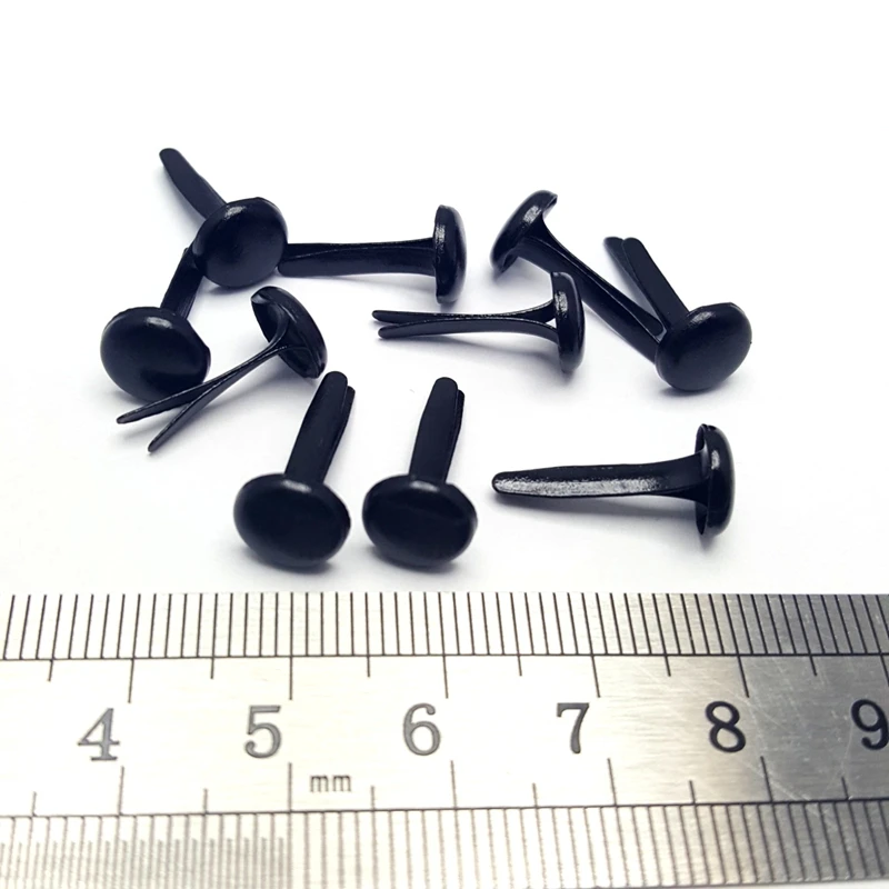 3000 шт. 8 мм черные Серебряные Золотые разноцветные белые Скрапбукинг брадсы