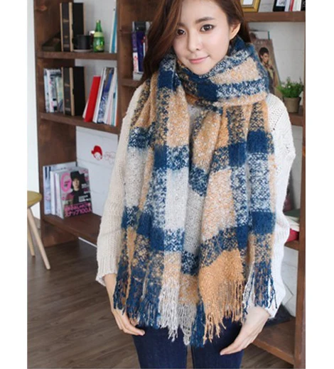 Новый Модный женский мягкий длинный Удобный шарф с кисточками осень-зима Пашмина