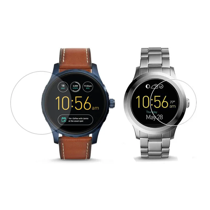 Защитное стекло для спортивных часов Fossil Q Wander/Founder/Venture/Explorist/Sloan/Carlyle/Julianna/Garrett HR Gen