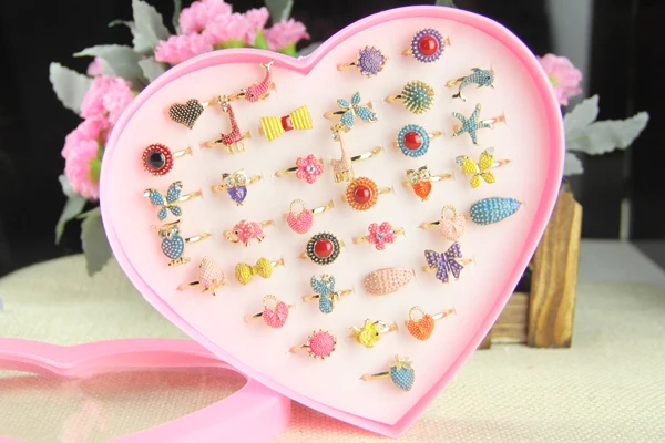 36 шт. кольца смешанные оптовая продажа ювелирные изделия партии Кристальные