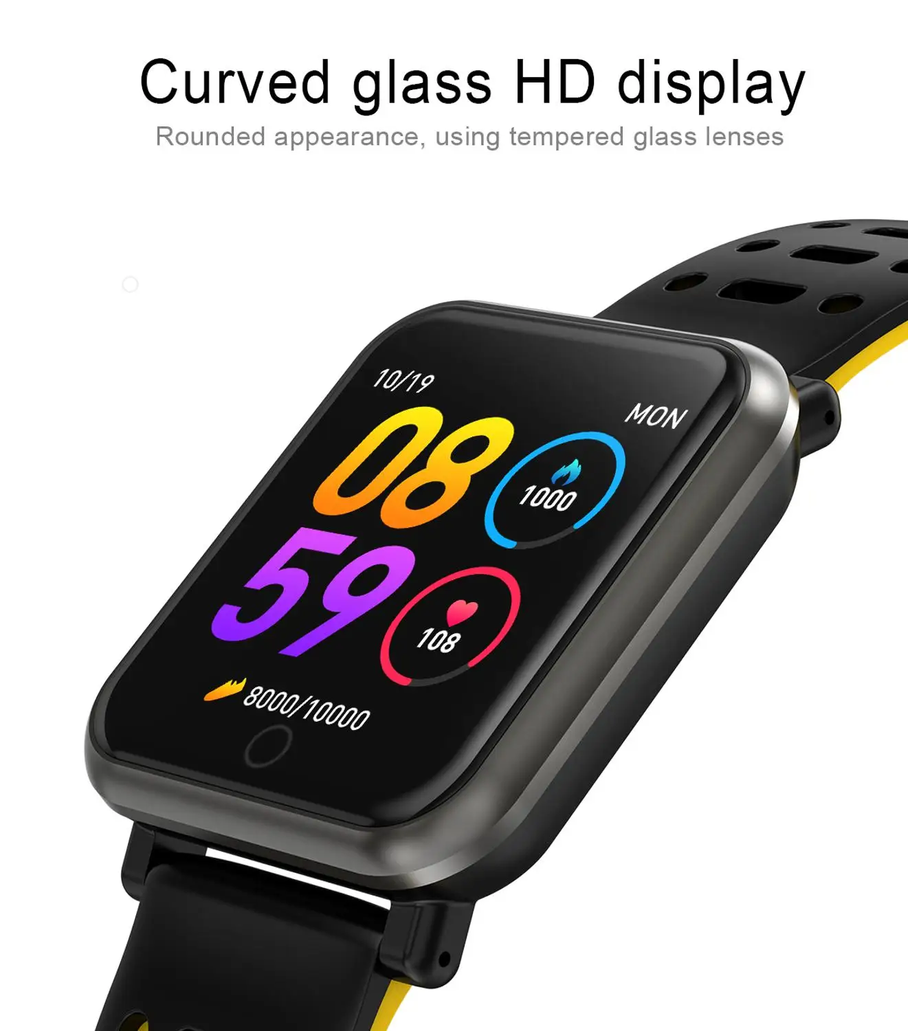 FocuSmart 2019 FS11 Смарт часы фитнес трекер кровяное давление монитор HeartRate