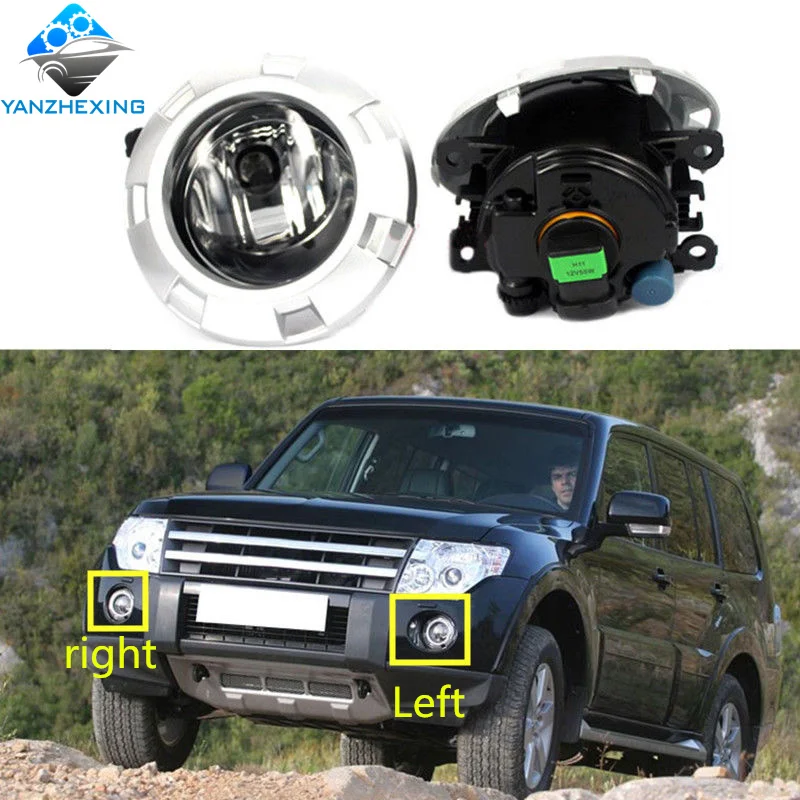 Автомобильные противотуманные фары для Mitsubishi pajero V93 V97 2007 2010 прозрачная