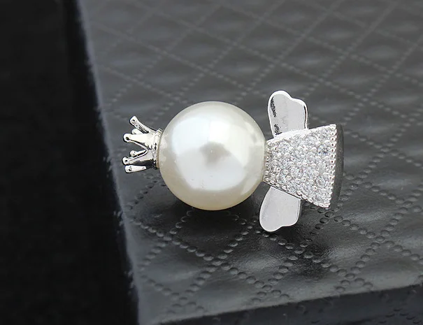 Милый Ангел мультфильм брошь высокого класса ручной работы AAA циркон свитер