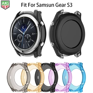 Newest Watch Case For Samsung Gear S3 Watch Colorful Silicone Shell protection Cover Shock Proof Resistant Protective Frame Case