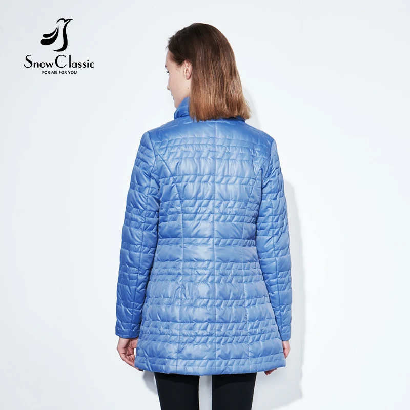 Snowclassic 2017 осеннее пальто короткая куртка Жeнскaя зимняя кyрткa парка с хлопковой