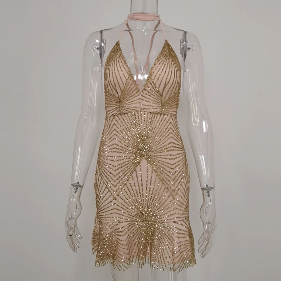 Karlofea Летнее мини платье с оборками сзади на шнуровке глубоким v образным вырезом