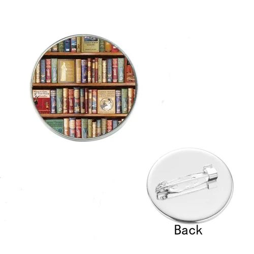 Style 2 SIAN винтажная книжная полка, броши, значки, 6 стилей, старые книги, металлические булавки, пальто, кепка, рюкзак, аксессуары, подарок для учителя, студентов - Окраска металла: Style 2