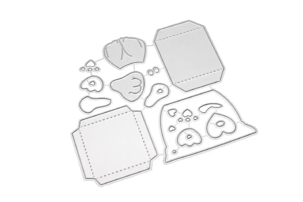 Детские 3D конфетные коробки для скрапбукинга милые собаки металлические штампы