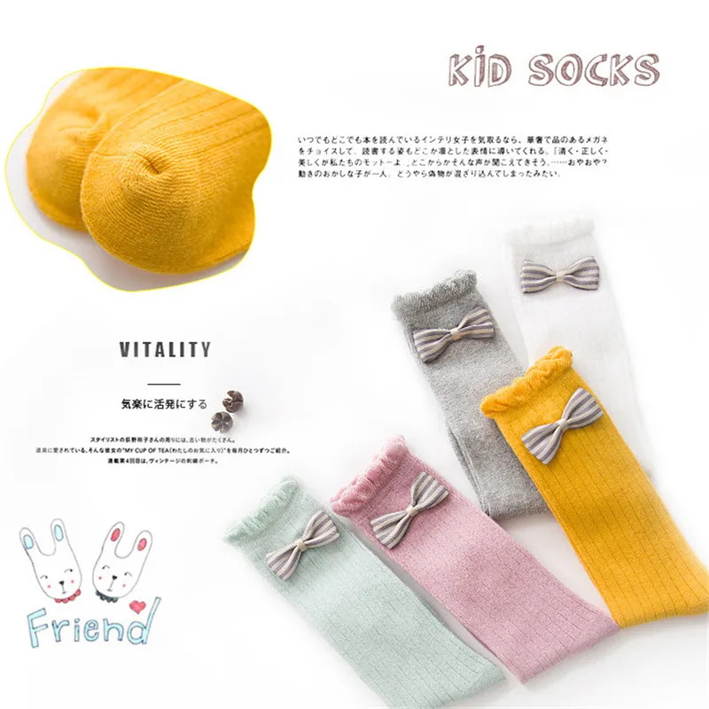 1 пара для новорожденных девочек мальчиков гольфы малышей и носки в полоску с