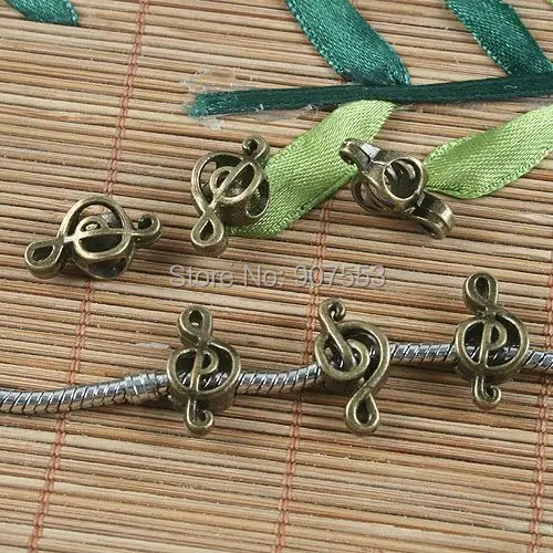 

2sided music note European Beads 40pcs lot Multi-styles to pick